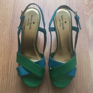 Kate Spade two-toned Block Heels